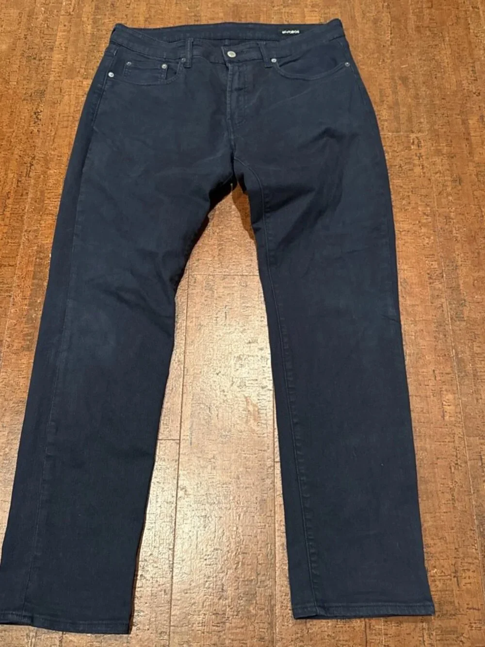 Bonobos Men’s 35X32 Slim Fit Straight Jeans Blue Stretch Denim